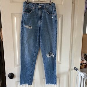Garage Denim Distressed Blue Jeans